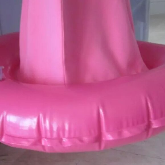 MOSCHINO COUTURE POOL INFLATABLE BARBIE PINK SKIRT ONLY IT40 USA 6 2023 RUNWAY - Picture 6 of 16